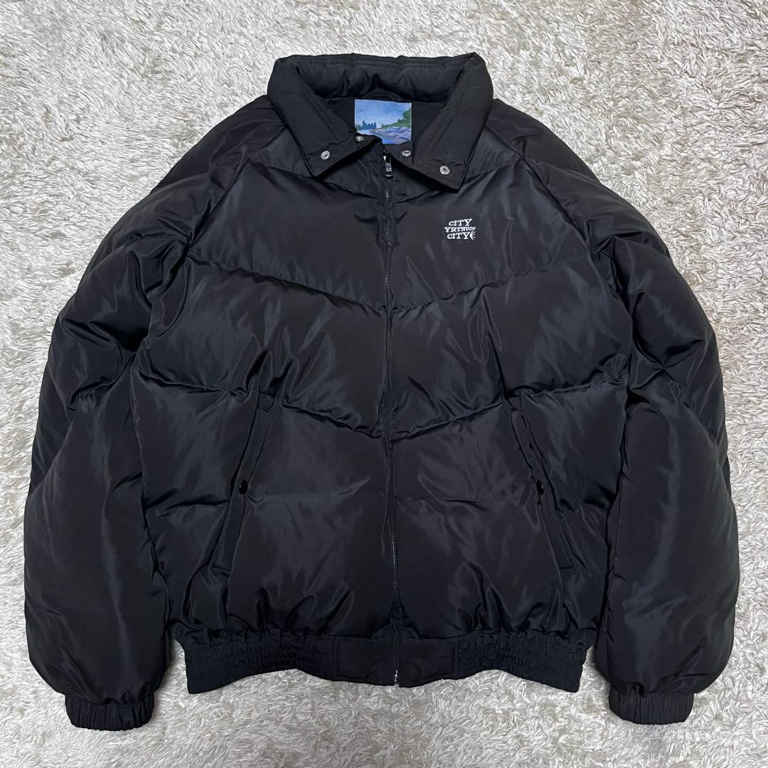 完売品　シティカントリーシティ　刺繍ロゴ　ダウンジャケット　2way