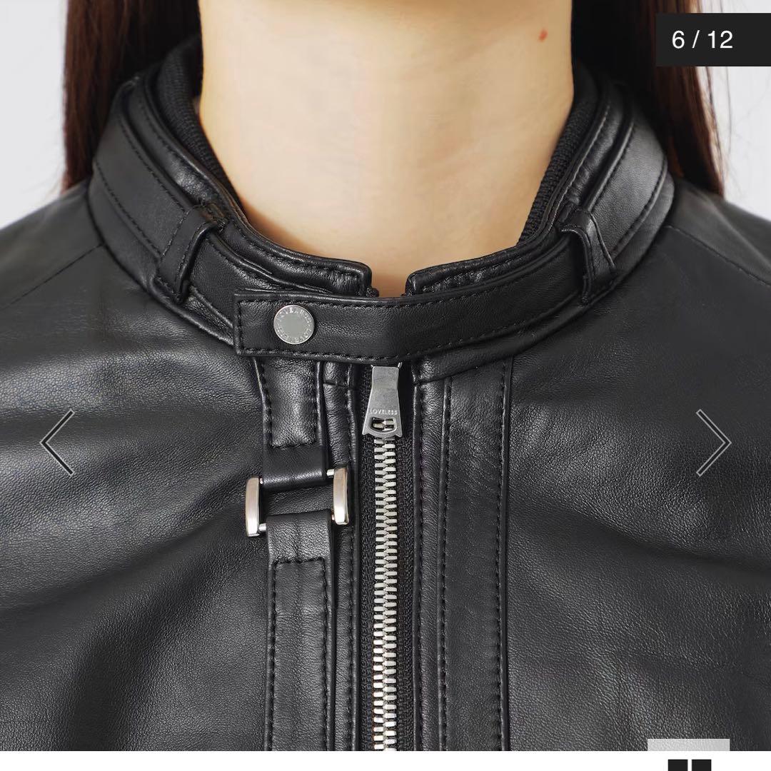 【LOVELESS】 ラブレス ブラックレザーシングルライダース