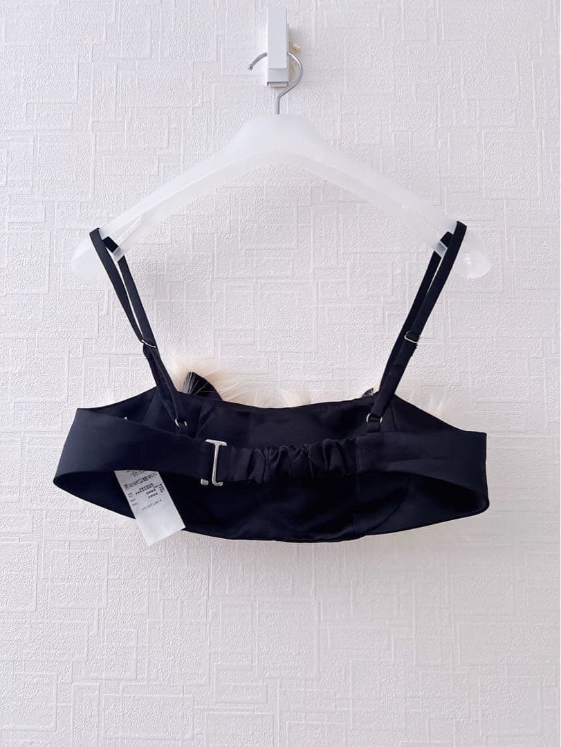 トップス sorin Fur Ribbons Decorated Bustier