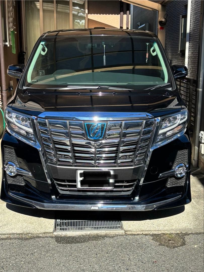 アルファード30系フロントグリル(縦グリルブラック塗装)