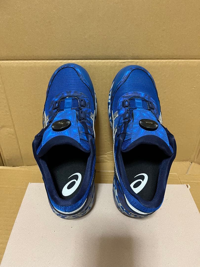 イ*ラ様 [美品] 限定 アシックス 安全靴 ウインジョブ CP209 BLUE