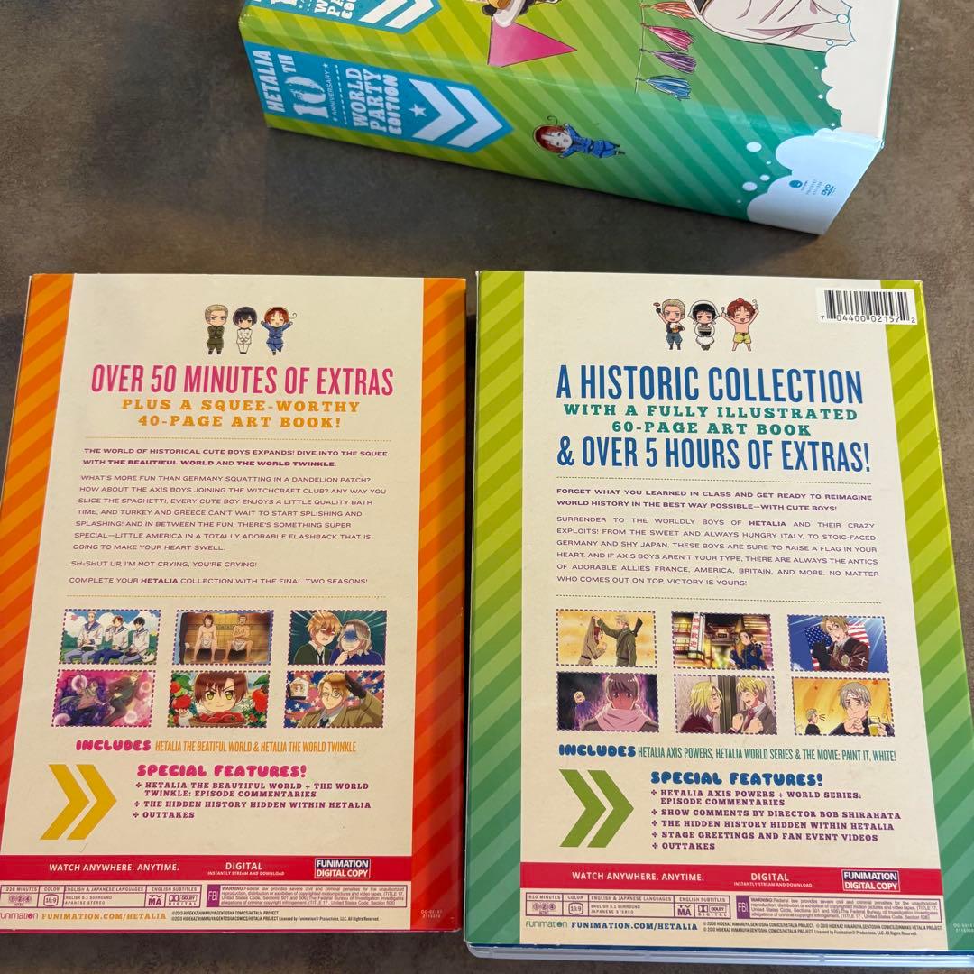 と*ー様 ヘタリア 10周年記念コレクション DVD BOX 北米版 1～6期＋