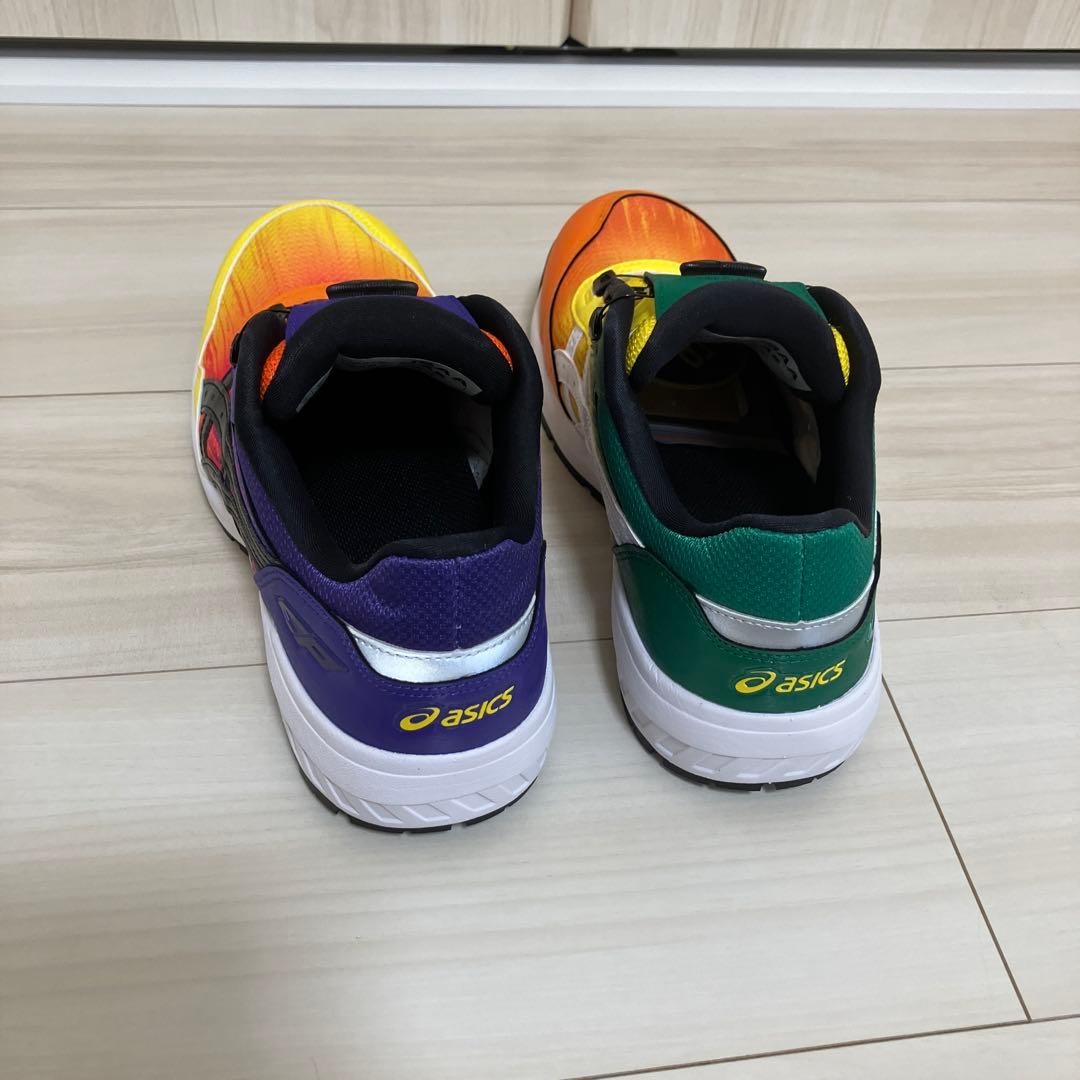 アシックス安全靴　限定色ハバネロ/ホワイト&イエロー/ブラック　オリジナル