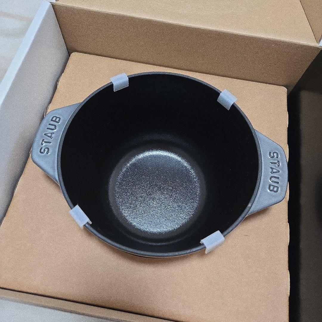 ストウブ ラココットデゴハン M 16cm グレー