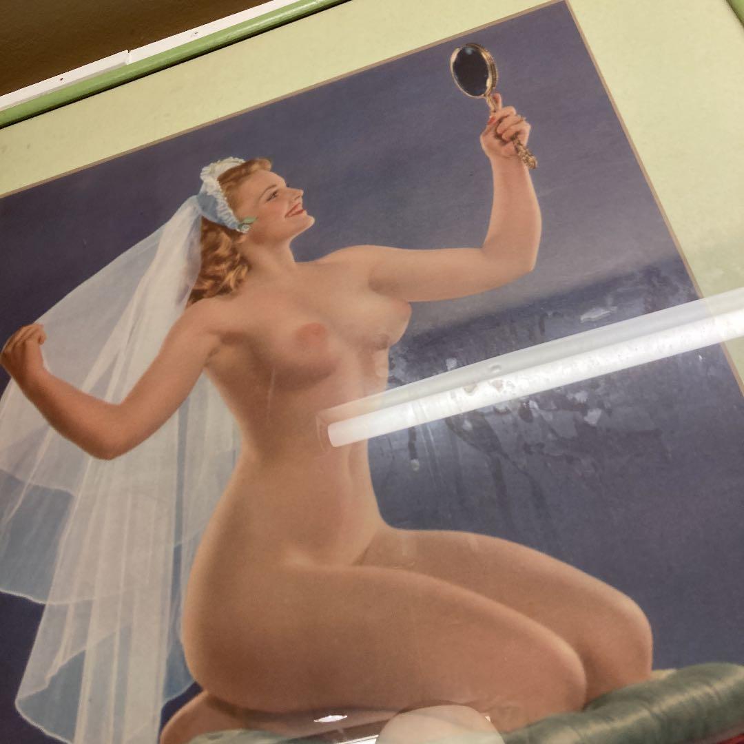 アンティークポスター、サイズは44×35cm