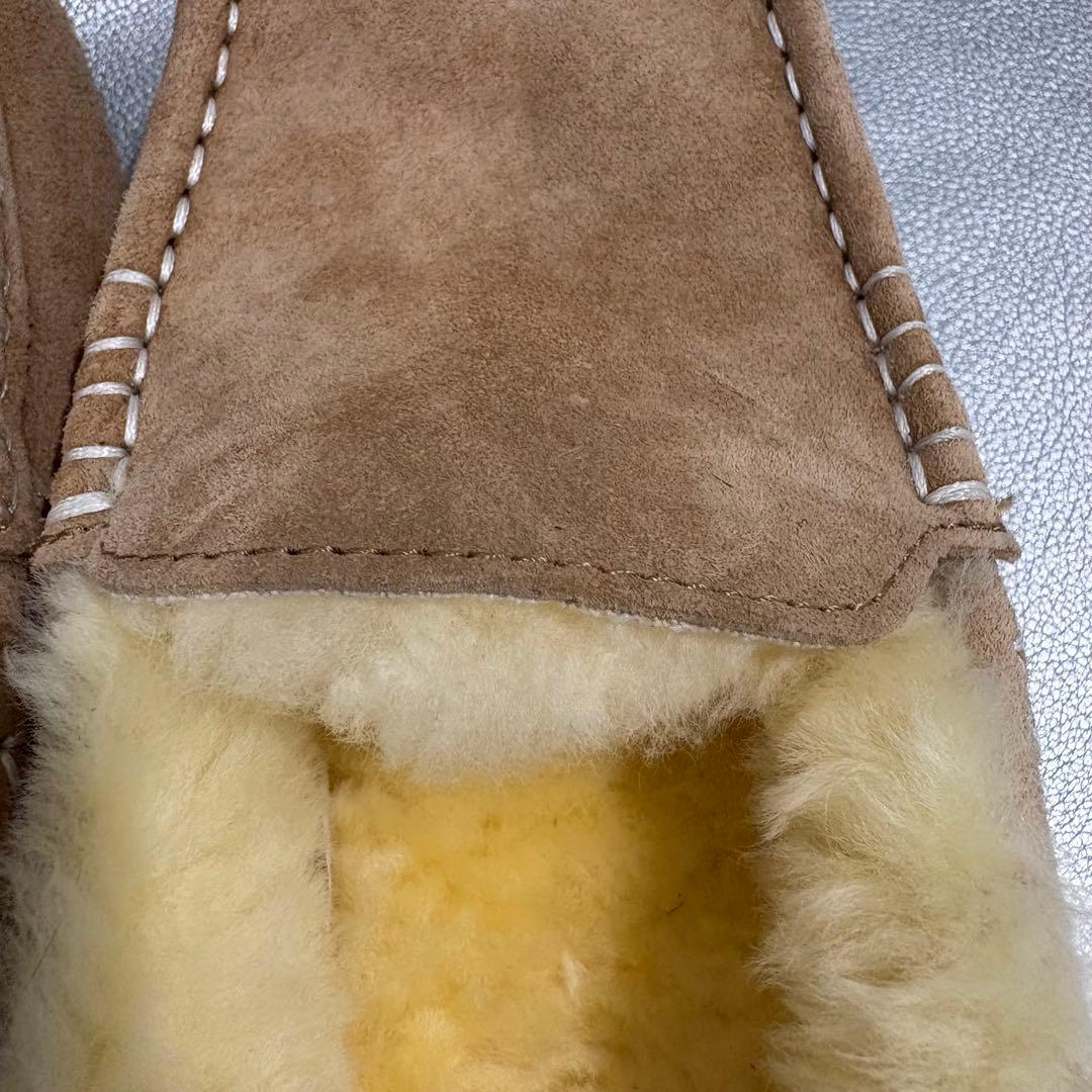【新品未使用】UGG アンスレー モカシン シープスキン キャメル USA9