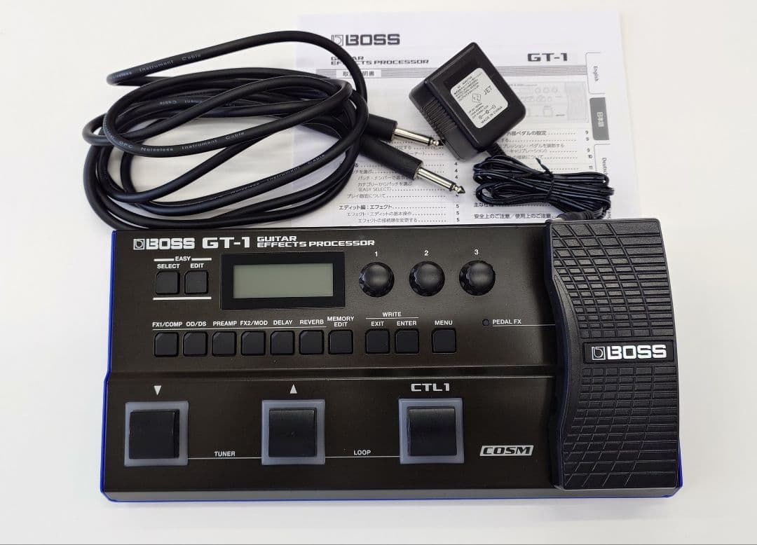 BOSS ボス GT-1 マルチエフェクター 電源アダプター付