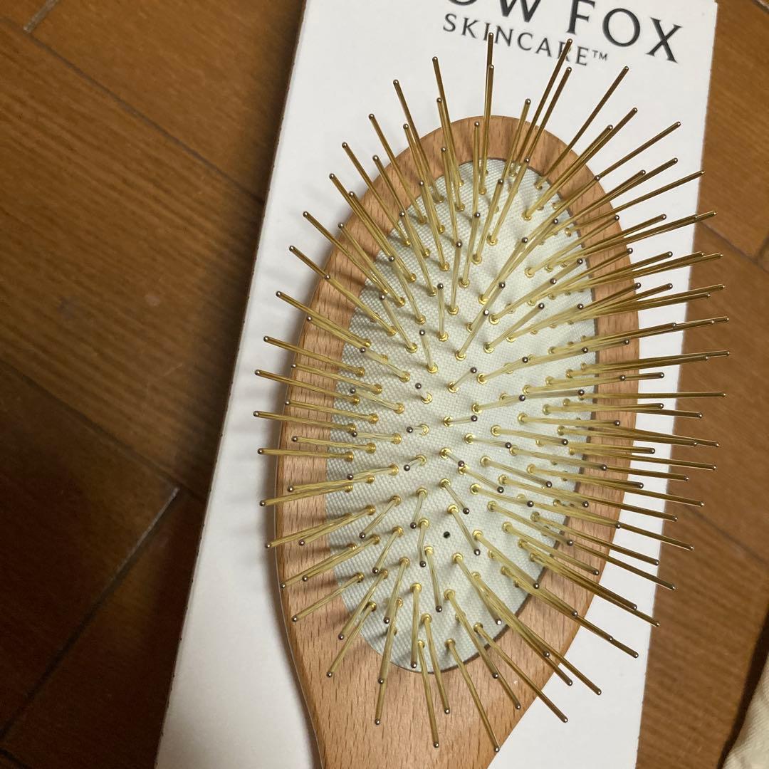  FOX プレミアム FOXカッサ ウッド ヘアブラシ　スノーフォックス