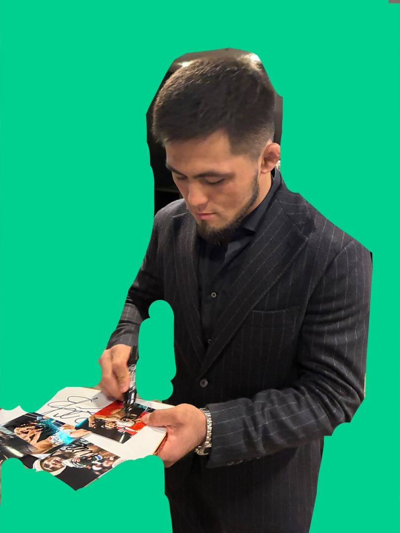 RIZIN シェイドラエフ 直筆サイン入り写真 ④ 朝倉未来 シェイドゥラエフ