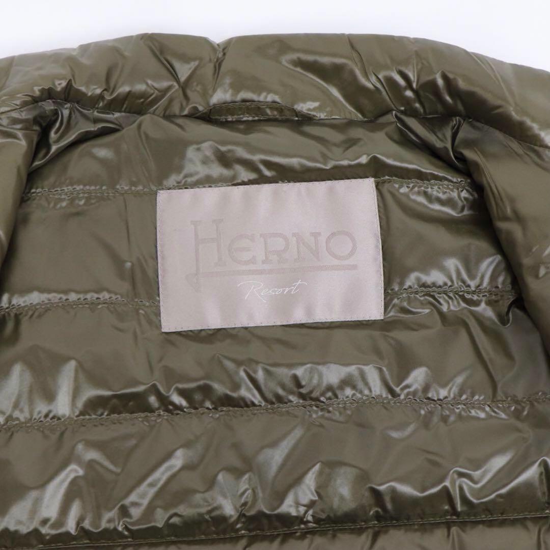 新品未使用 HERNO Resort ライダースウルトラライトダウンブルゾン48