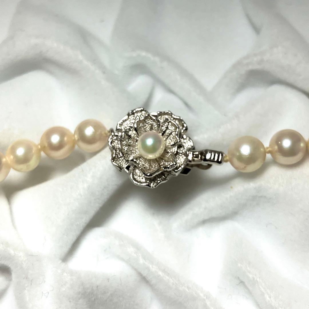 超ロング 121㎝✨ あこや真珠 パールネックレス 6-6.5㎜ ソーティング