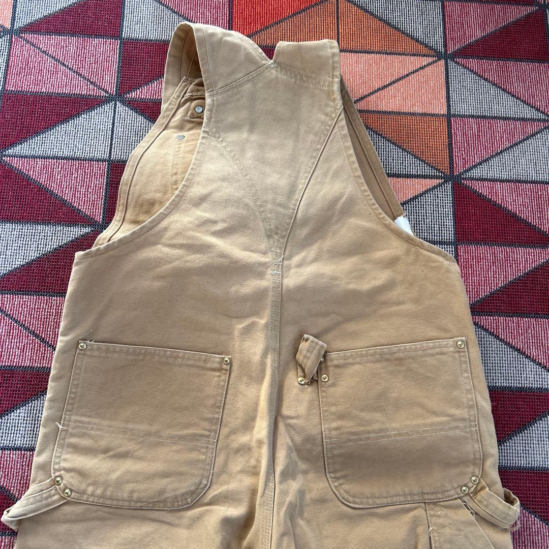Carhartt ビンテージベージュオーバーオール古着