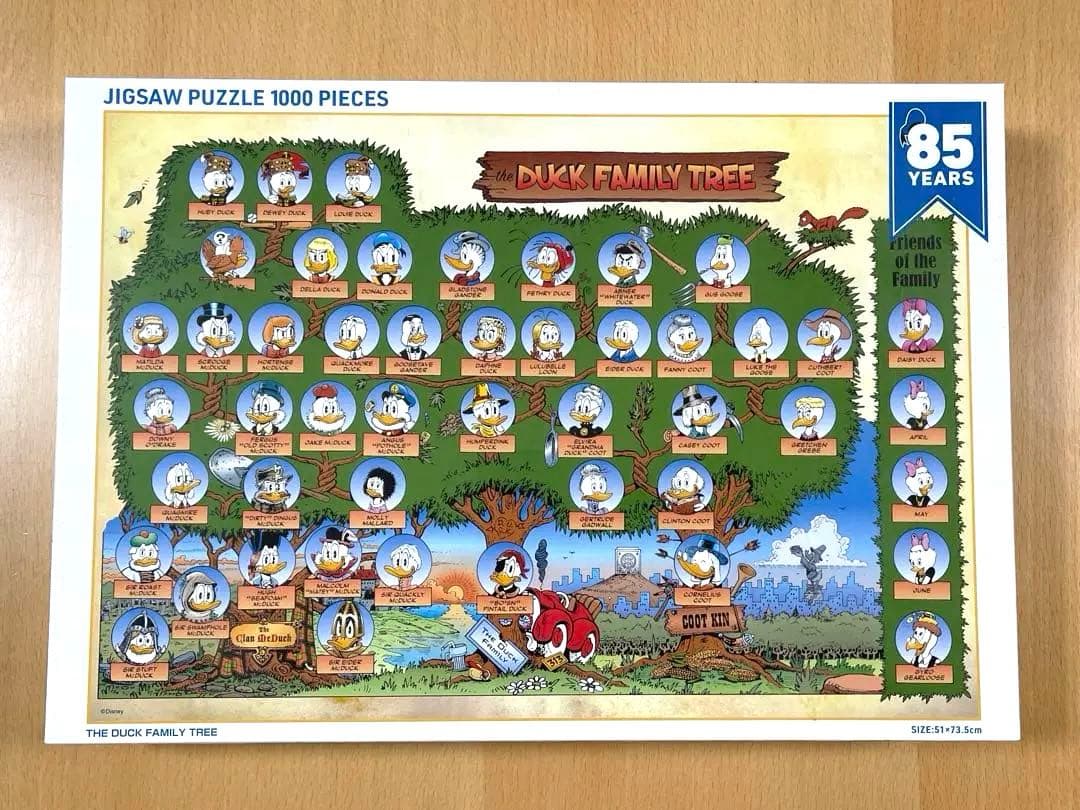 「THE DUCK FAMILY TREE 」1000ピース　ジグソーパズル