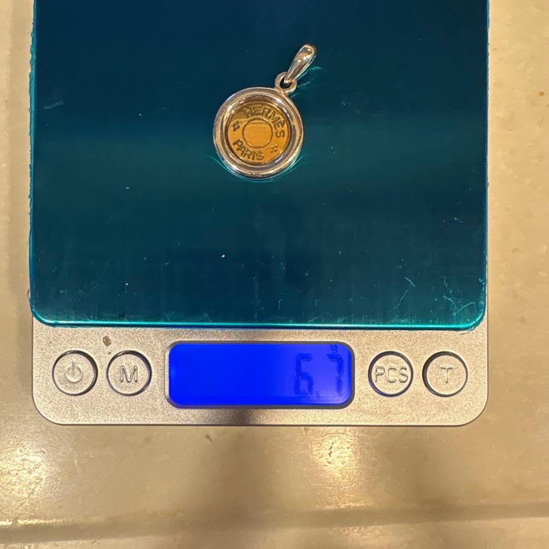 [HERMES]エルメス　セリエ　 ペンダントトップ　AU750 Ag925