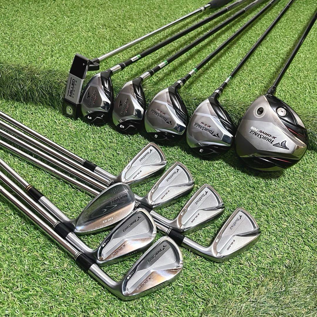 美品 TOURSTAGE お買得セット メンズゴルフクラブ豪華13本フルセット