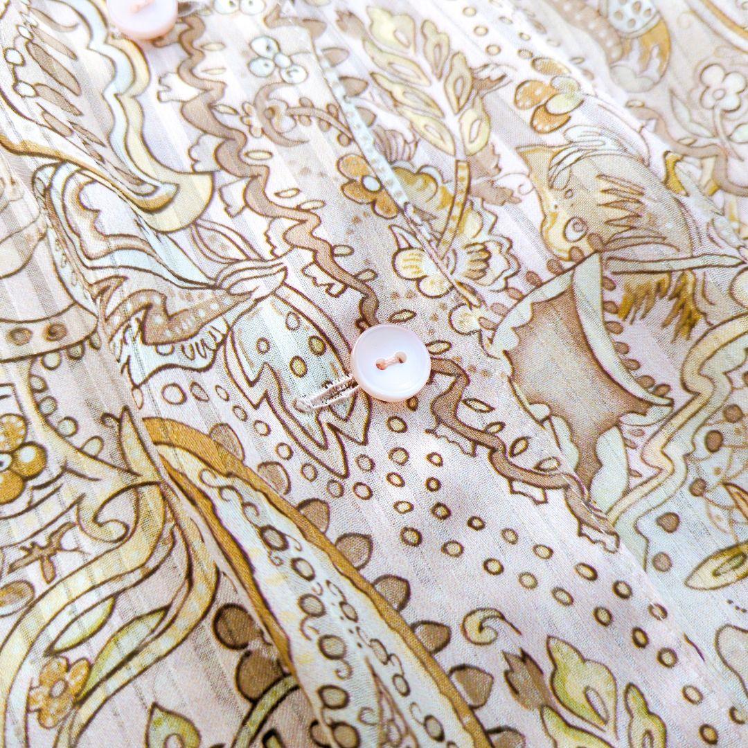 【美品】Leilian　Erica　ボウタイブラウス　ペイズリー　現行