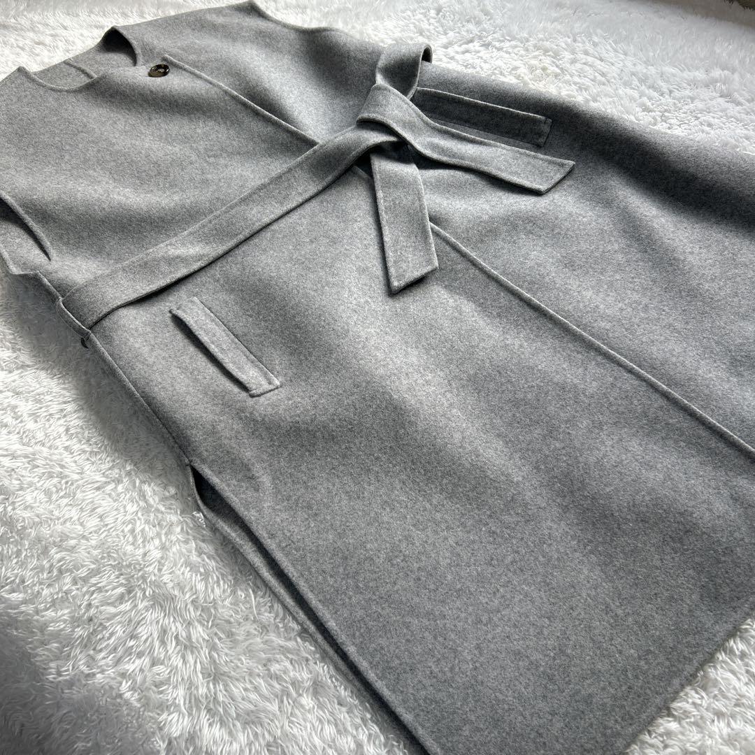 【美品】23区 ウールリバー ジレ　グレー