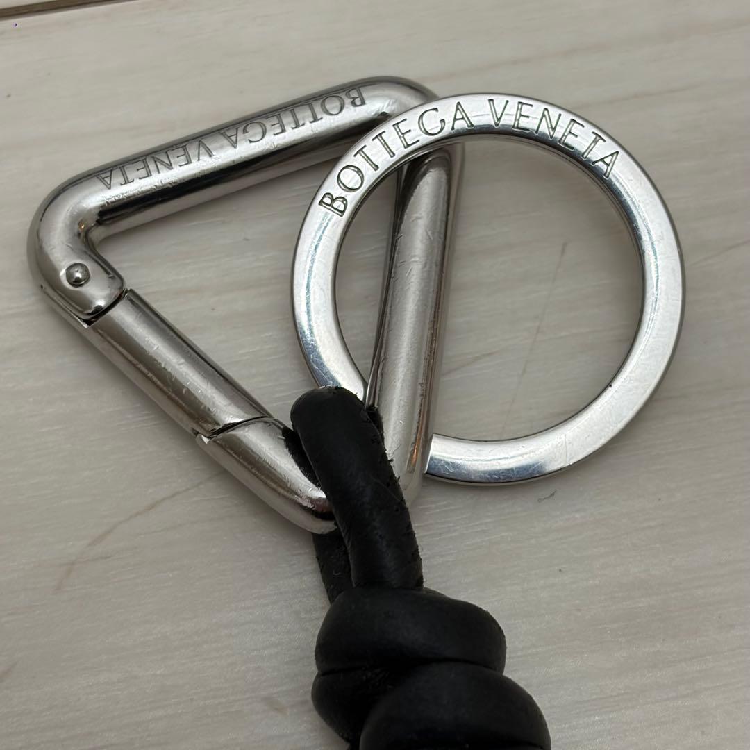 Bottega Veneta トライアングルキーリング　ブラック　美品