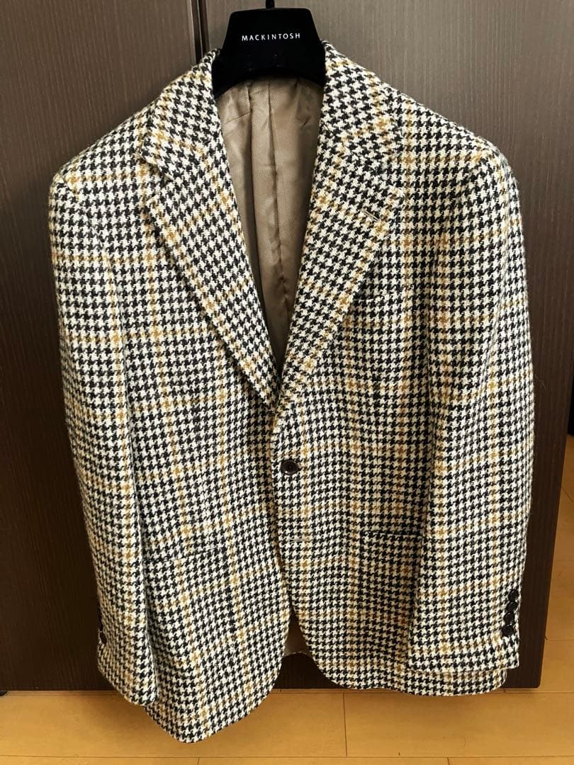 BEAMS F / HARRIS TWEED チェック ジャケット