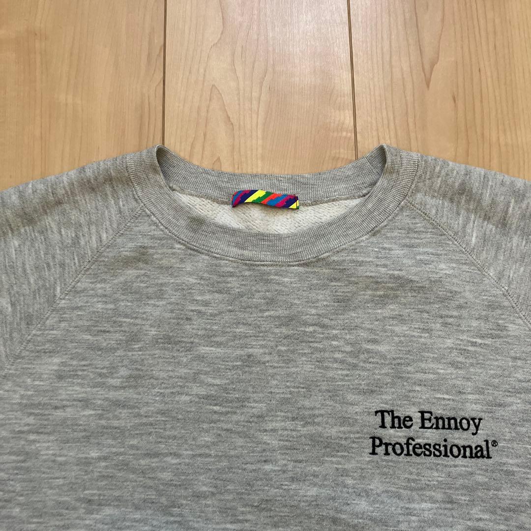 ennoy スウェットトレーナー　グレー　刺繍　L