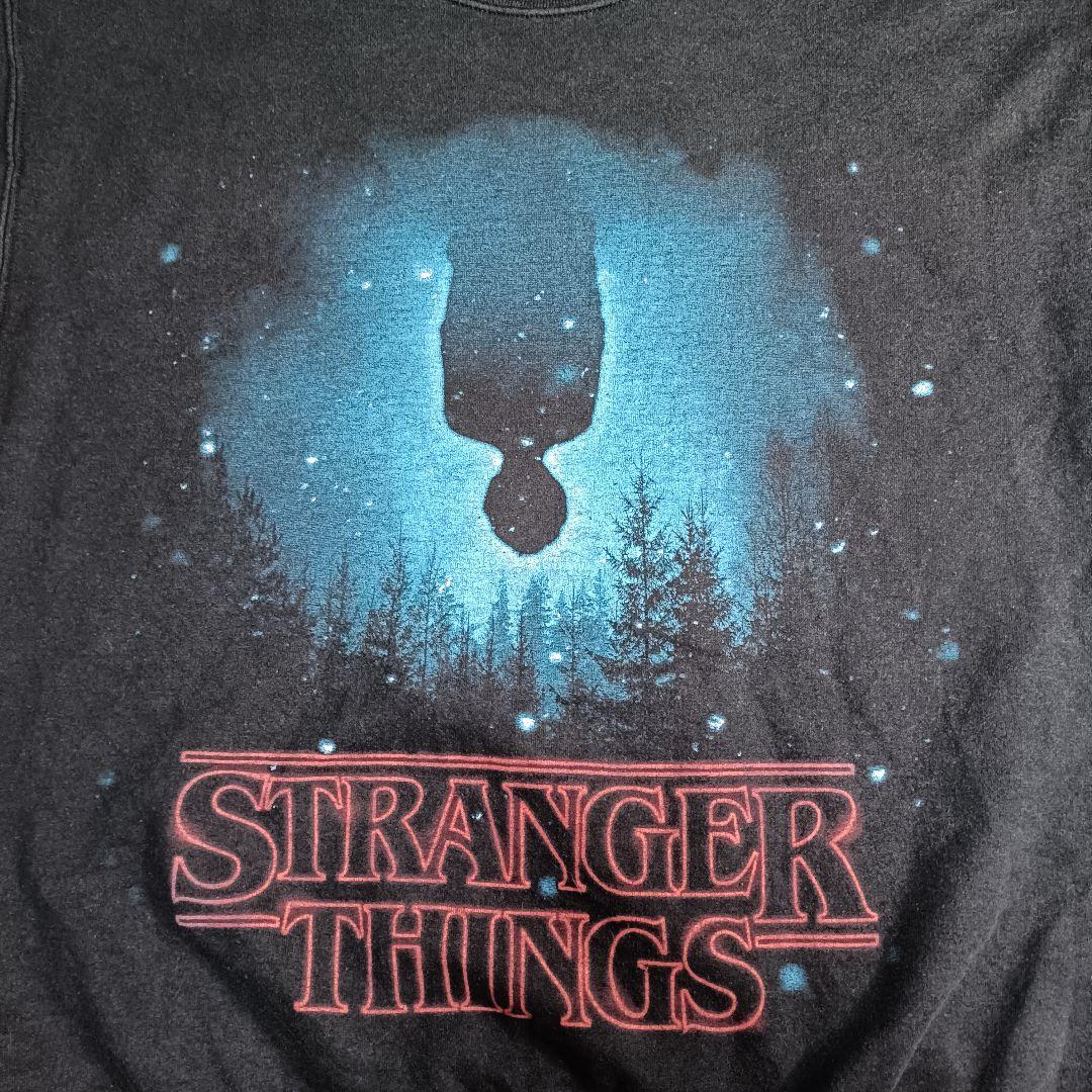 公式 ストレンジャーシングス Netflix スウェット 黒 サイズL