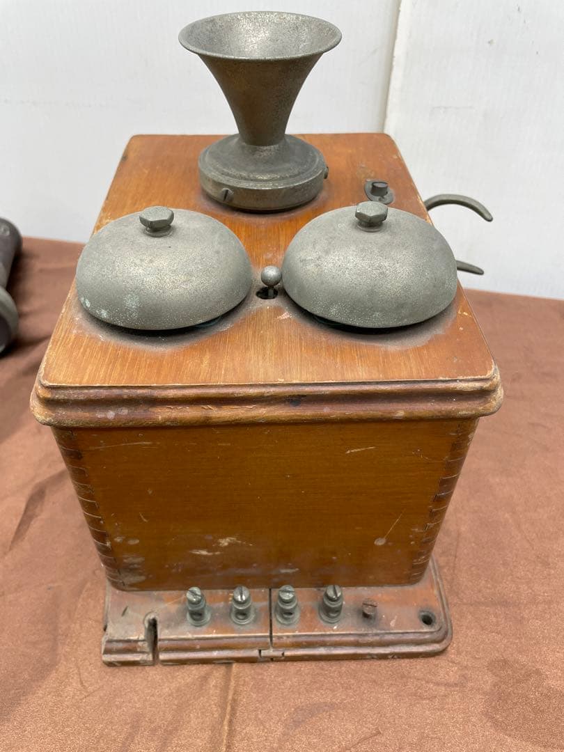 希少⭐︎デルビル電話機　昭和レトロ　アンティーク　ジャンク　古物　電話機