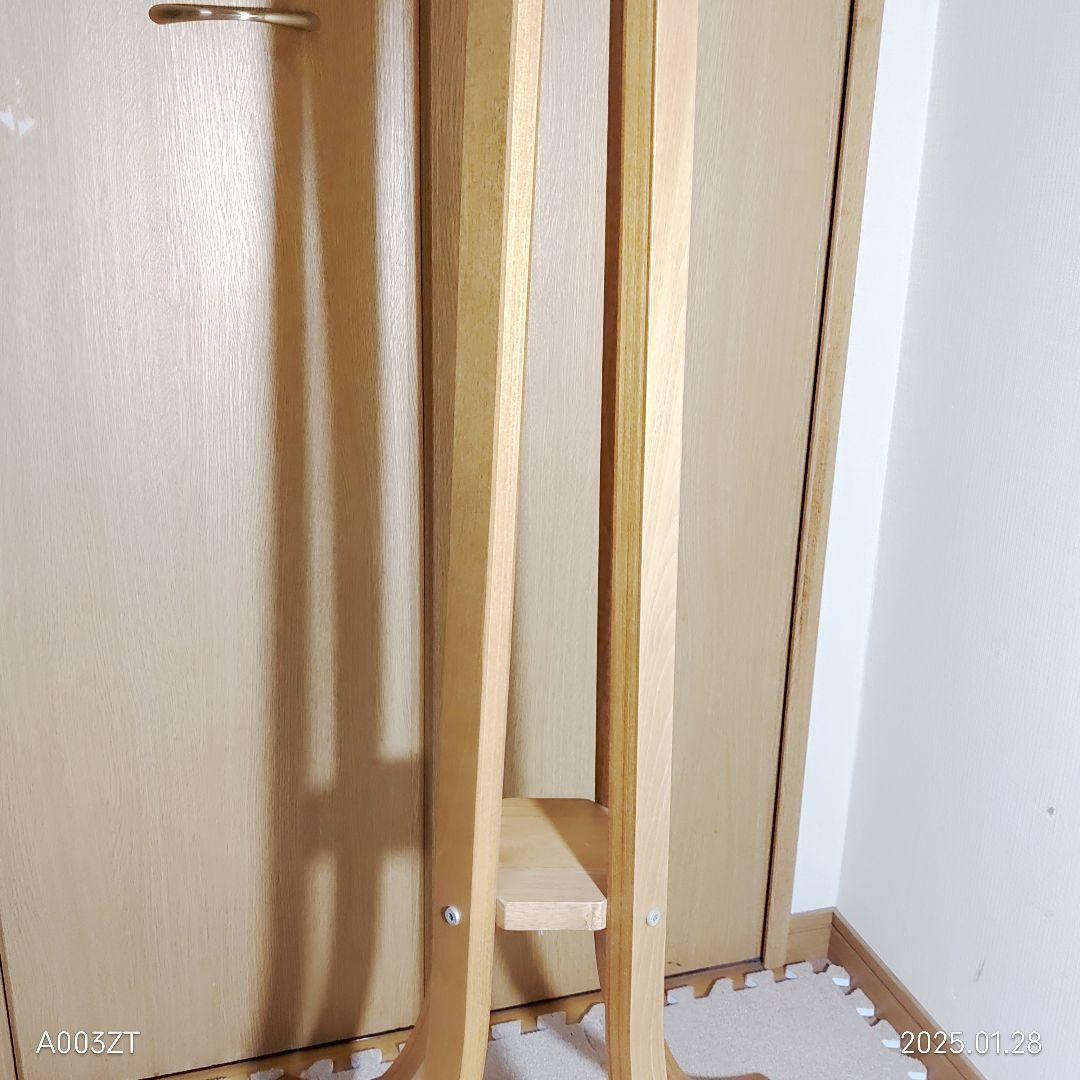 アクタス風 ポールハンガー コートハンガー 木製 北欧 モダン 曲木 4本脚