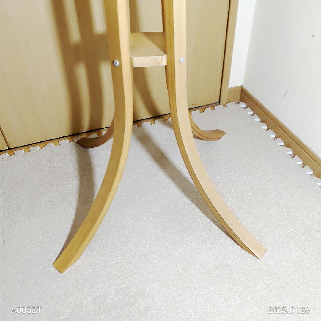 アクタス風 ポールハンガー コートハンガー 木製 北欧 モダン 曲木 4本脚