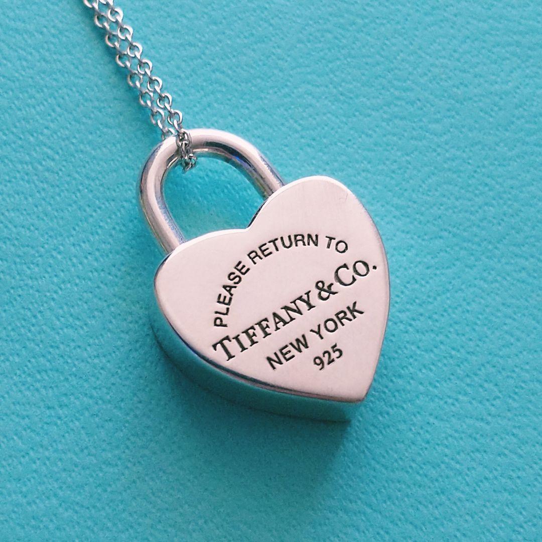 リターン　トゥ　ティファニー　ハート　カデナ　ロック　ネックレス　シルバー