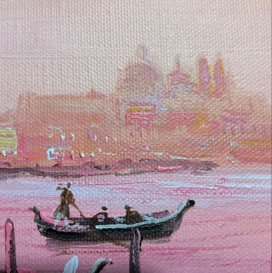 絵画・額縁・油絵・前田光一・ベネチア・イタリア・F4号・美術品・インテリア・雑貨