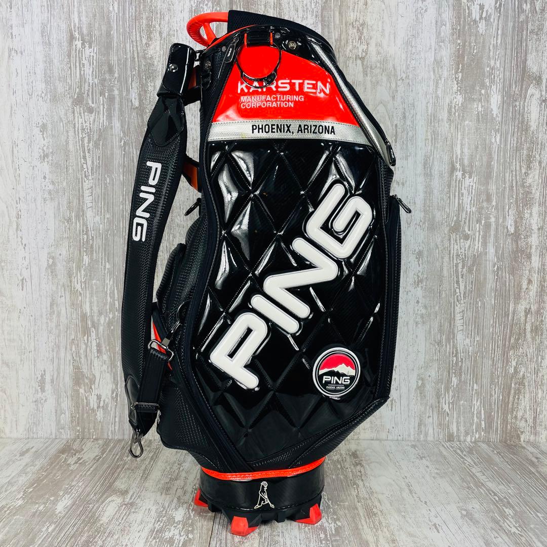 【廃盤品】PING ピンMr. PING KARSTEN エナメルキャディバッグ