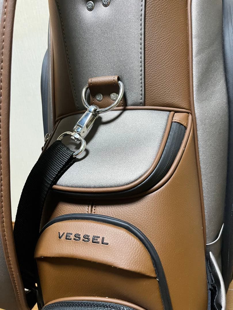 Vessel ベゼル ブラウン ゴルフバッグ APX Staff