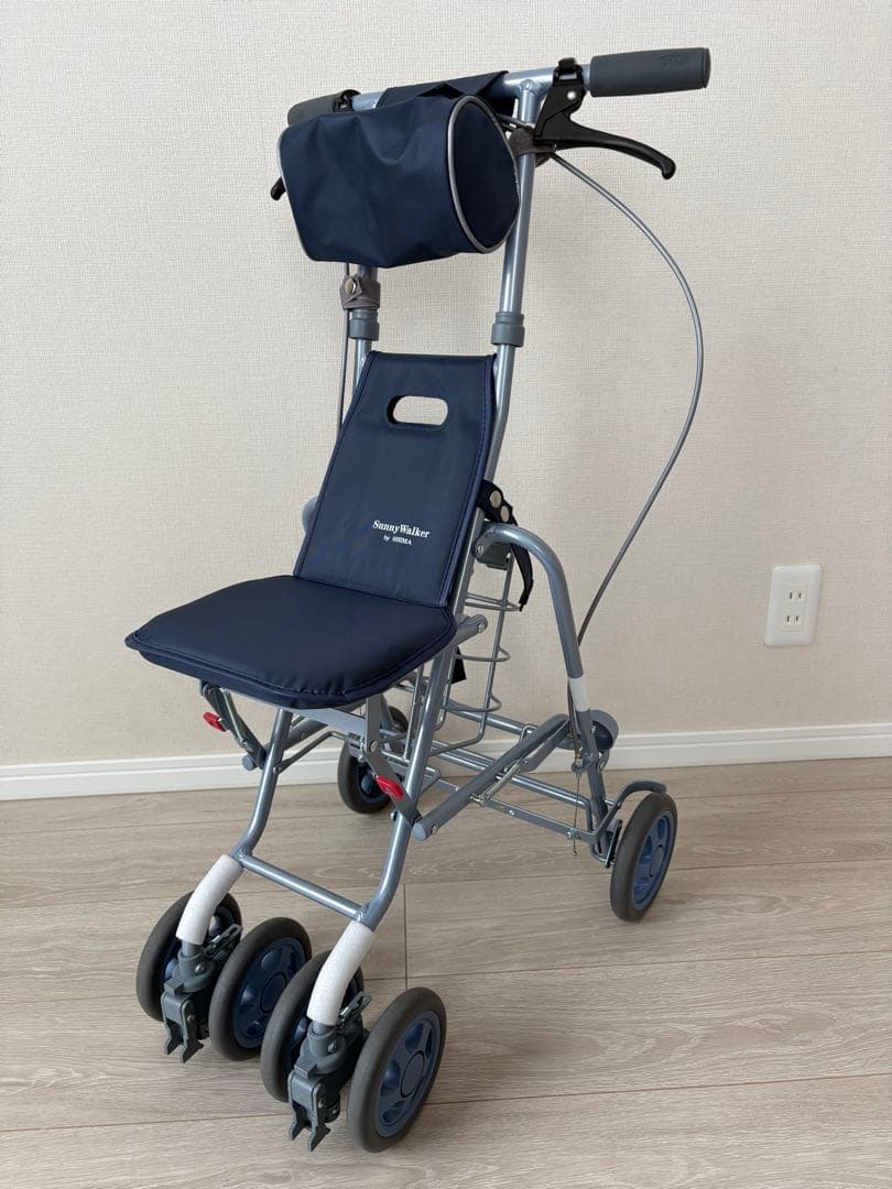 【未使用】島製作所　サニーウォーカー　酸素ボンベ用　シルバーカー