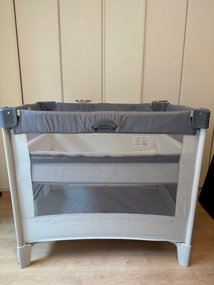 Aprica アップリカ ベビーベッド ココネルエアー AB グレーベアー