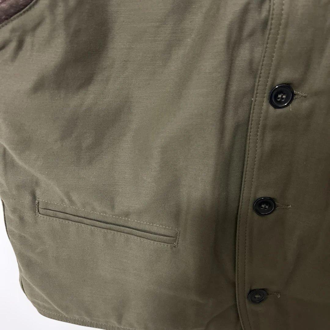トップス butcherproducts button vest olive 42