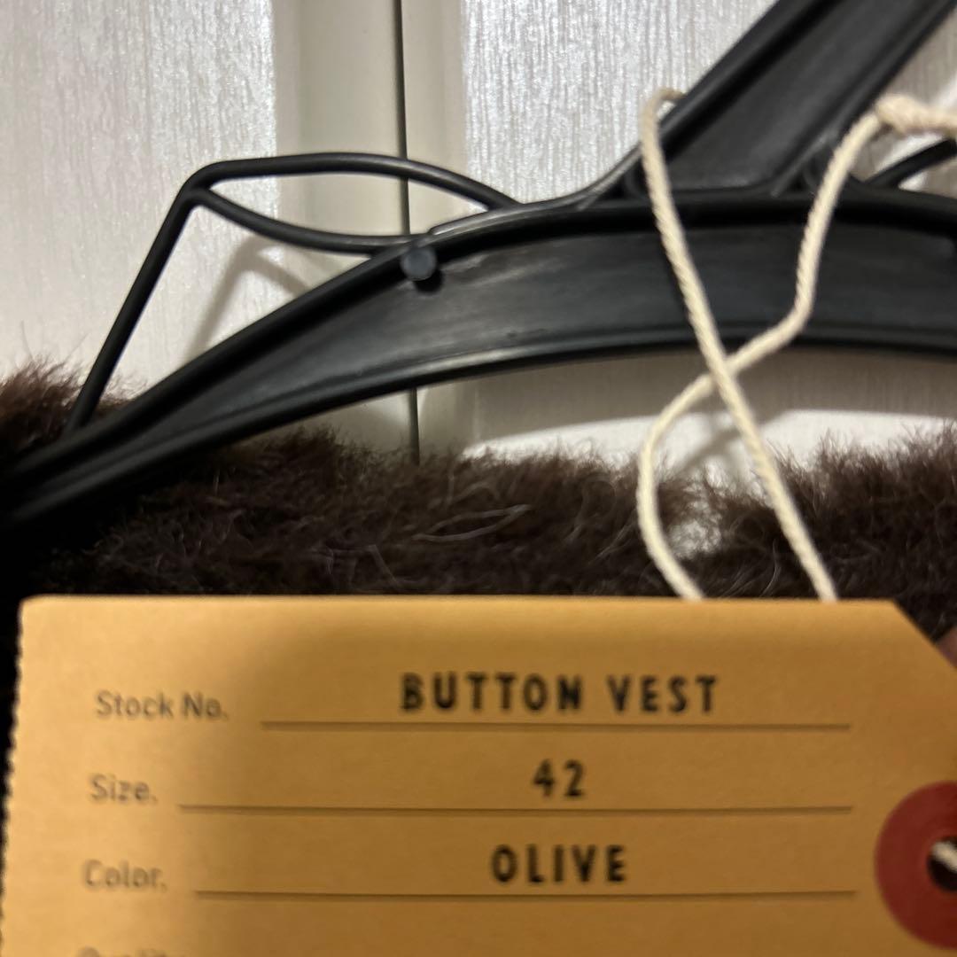 トップス butcherproducts button vest olive 42