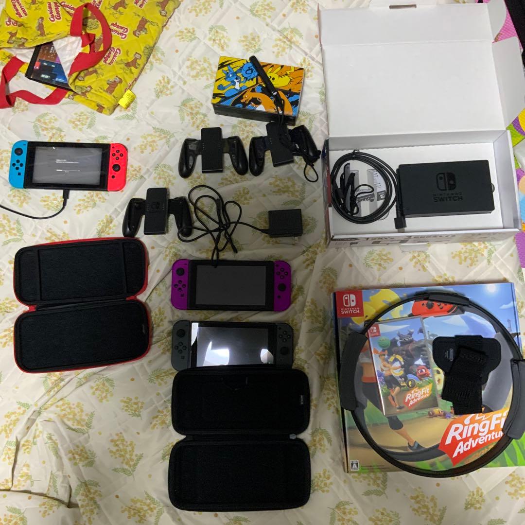 Nintendo Switch 本体 x 3台ジョイコン付き
