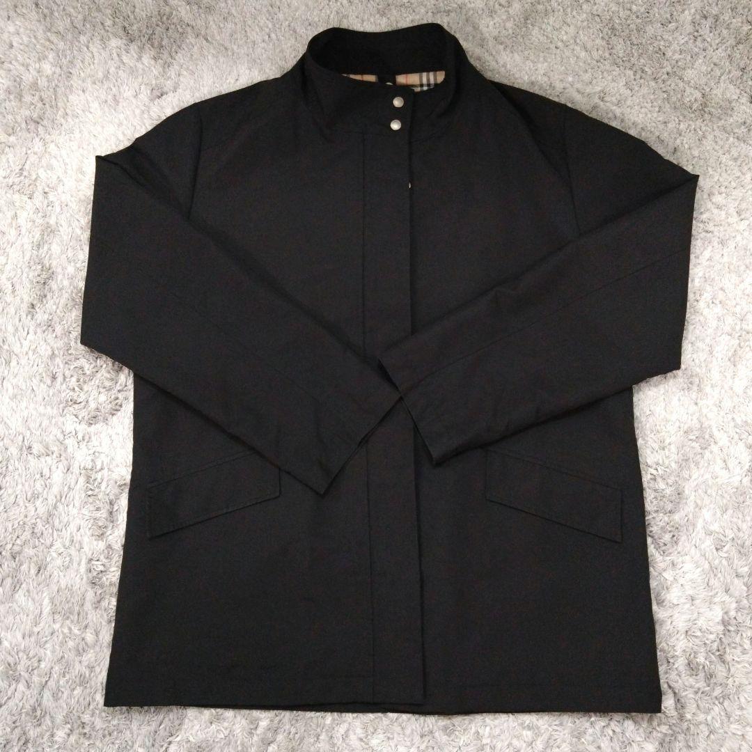 BURBERRY GOLFバーバリーナイロンジャケット 黒ノバチェック ᒪ 軽量