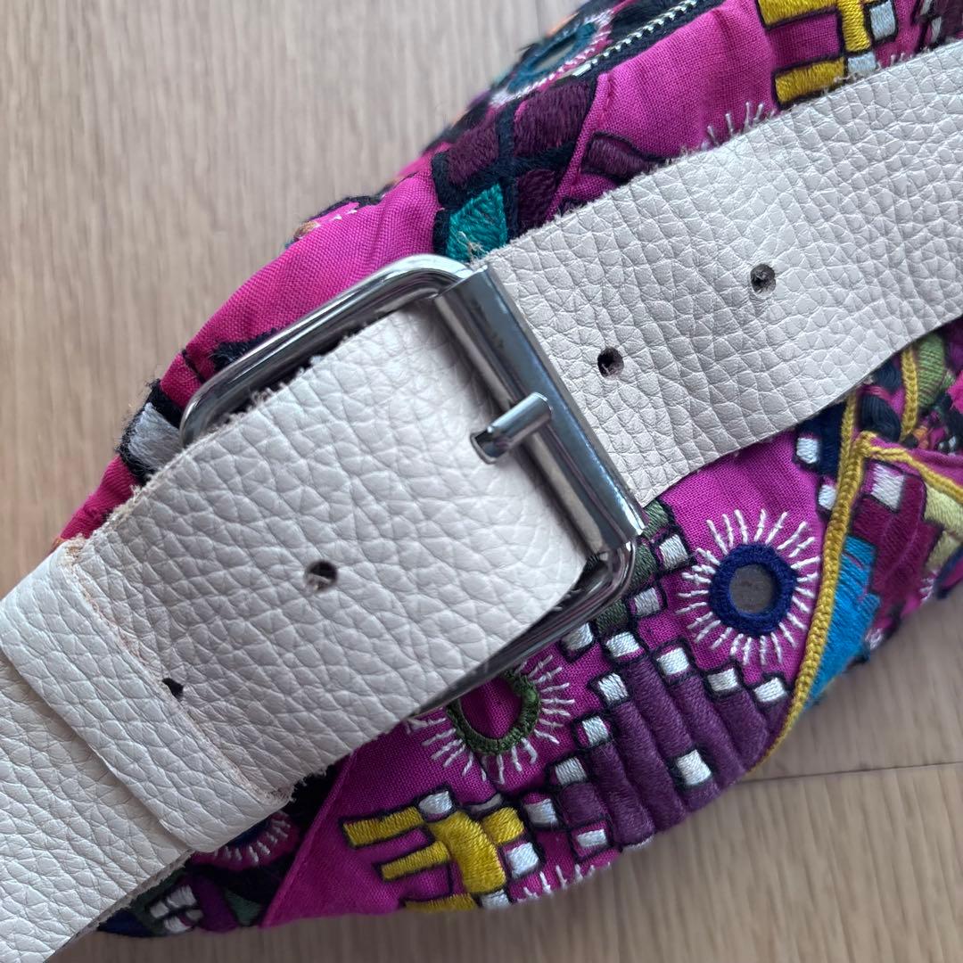 レア 刺繍 シモンカミールSimone Camille ウェストポーチ バッグ