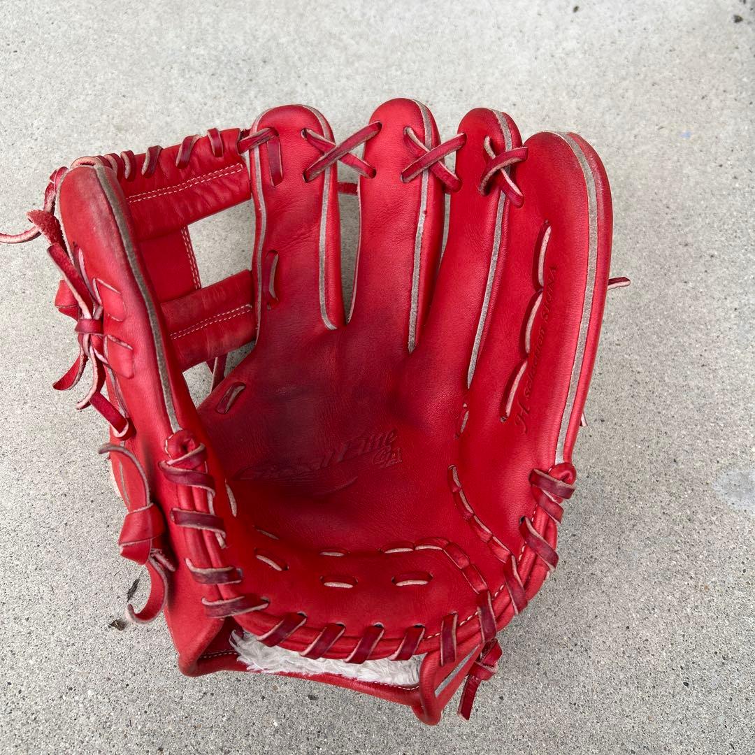 Mizuno Global Elite 軟式グローブ レッド　少年野球