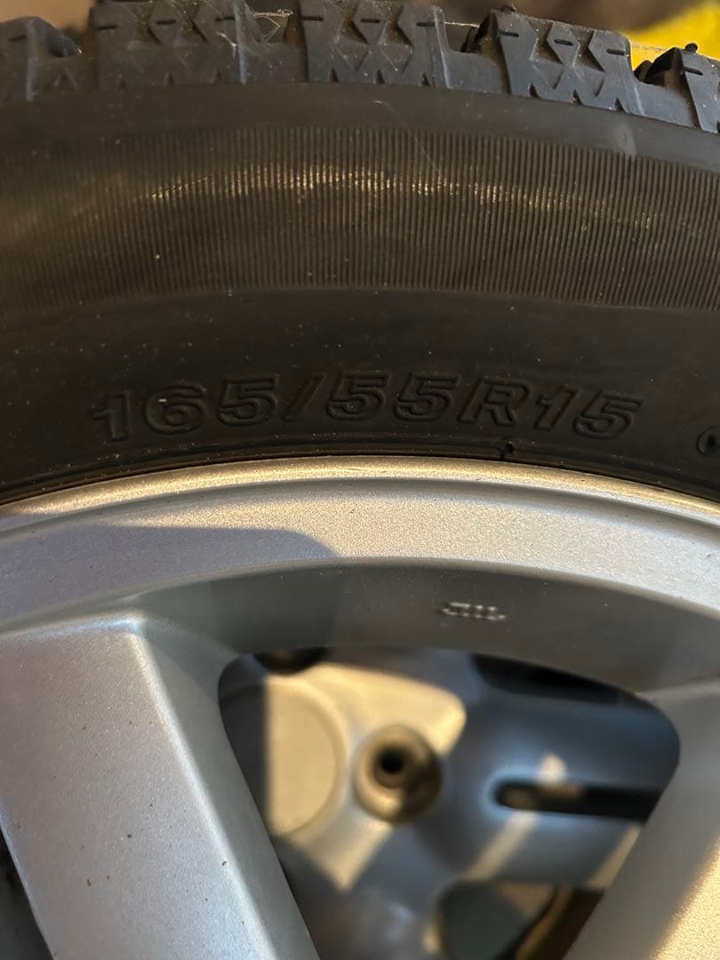 SUZUKI ブリザックタイヤ付き5スポークホイールセット 165/55R15‼️