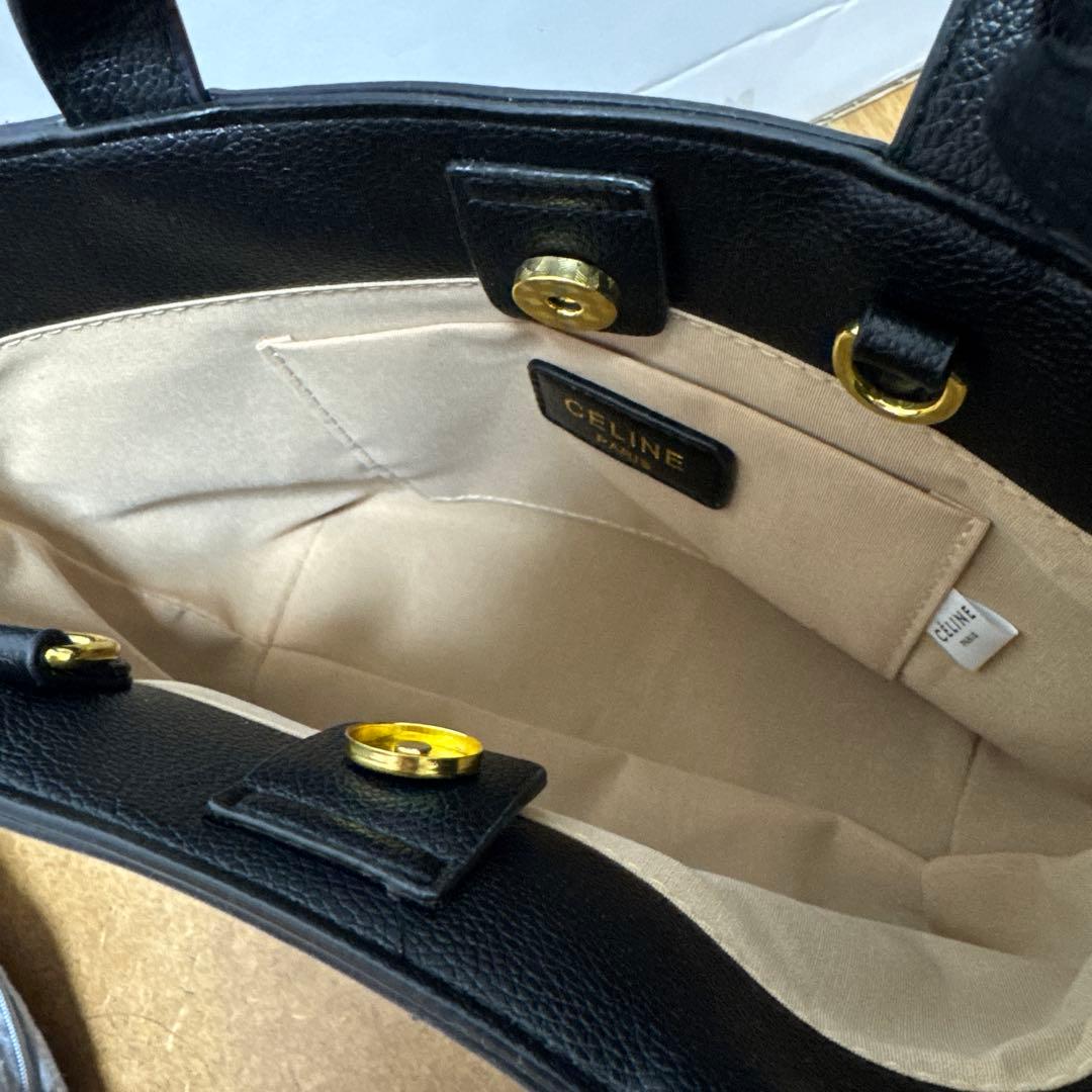 セリーヌ CELINE トリオンフ トートバッグ 黒 ノベルティ