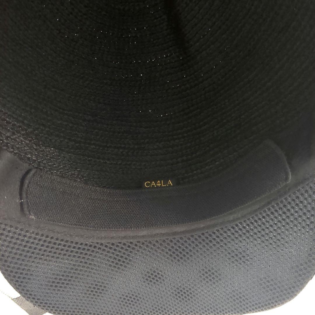 【新品未使用】CA4LA　レディース　リボンドットキャスケット黒
