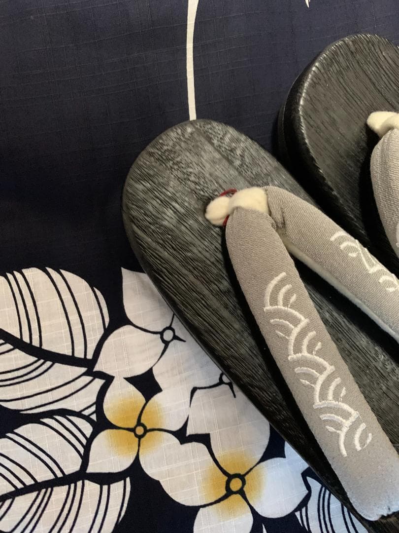 1枚目 画像 の帯と帯締め付き◆大人ゆかた◆品ある紫陽花（あじさい）紺浴衣◆