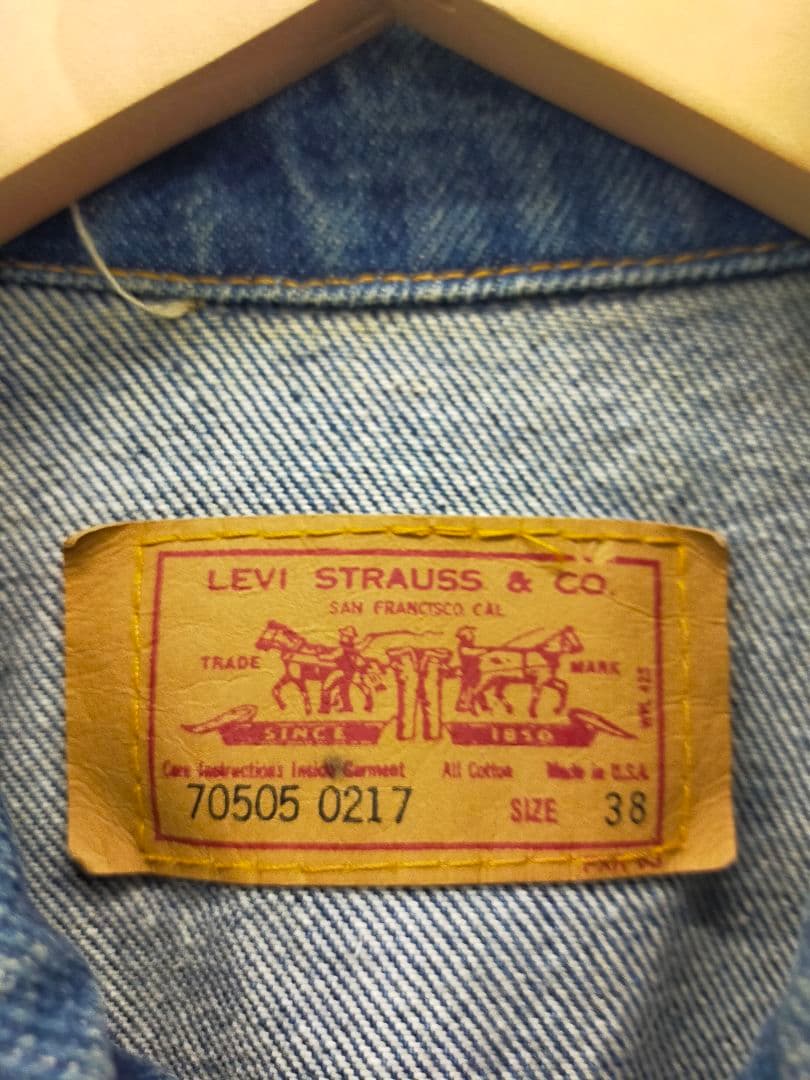 90s LEVI'S　70505-0217　USA デニムジャケット　リーバイス