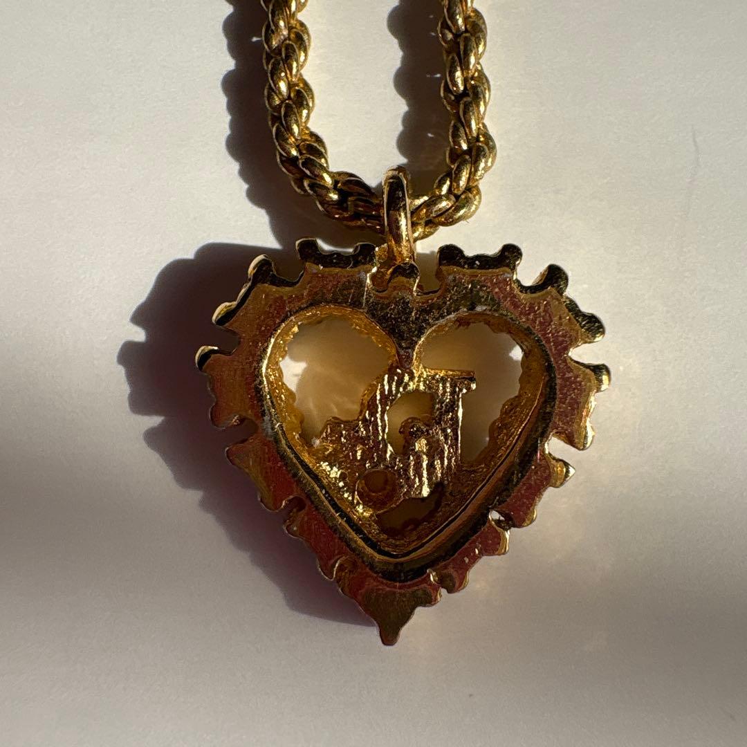 クリスチャンディオール ハート　ネックレス　中古品　Christian Dior