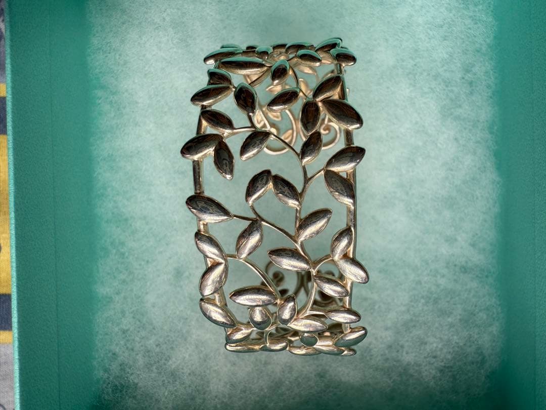 ❤️希少品❤️ティファニー　シルバーカフ　パロマ・ピカソ　オリーブリーフコレクション