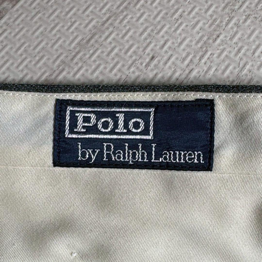 ラルフローレン カシミア混 フランネルスラックス グレー 90s ヴィンテージ