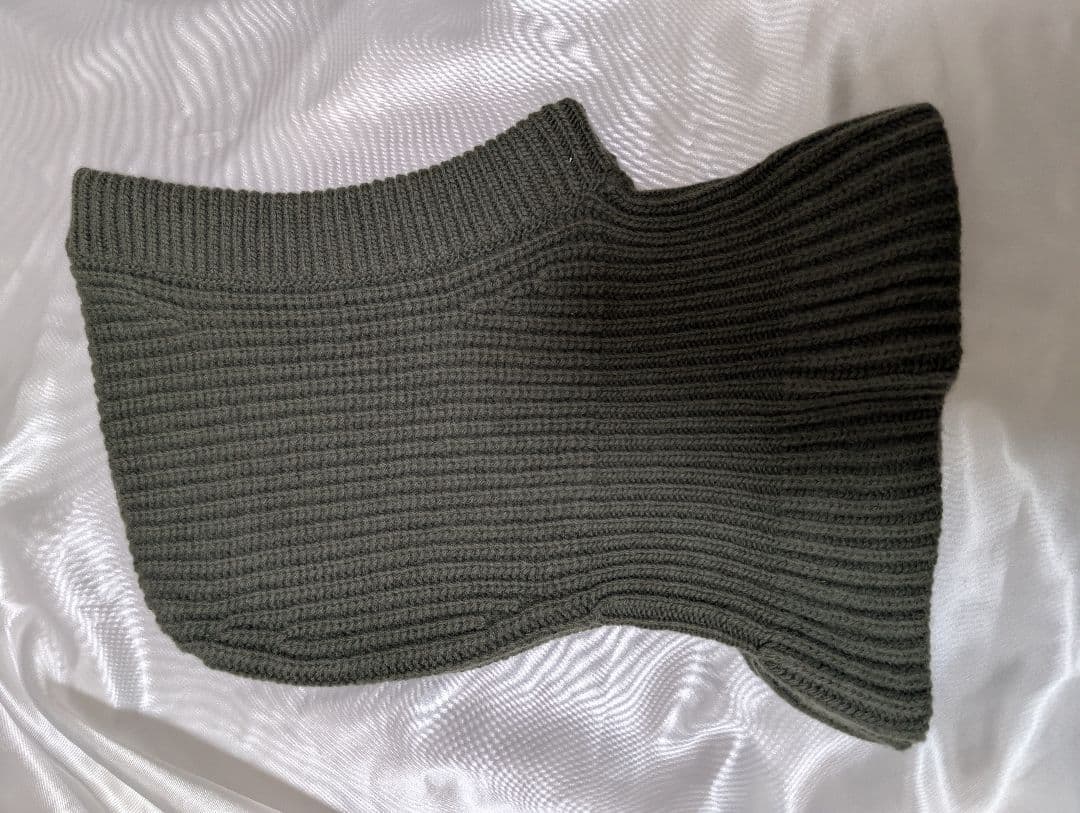 LEMAIRE HOOD LAMBSWOOL　バラクラバ　カーキ　ルメール