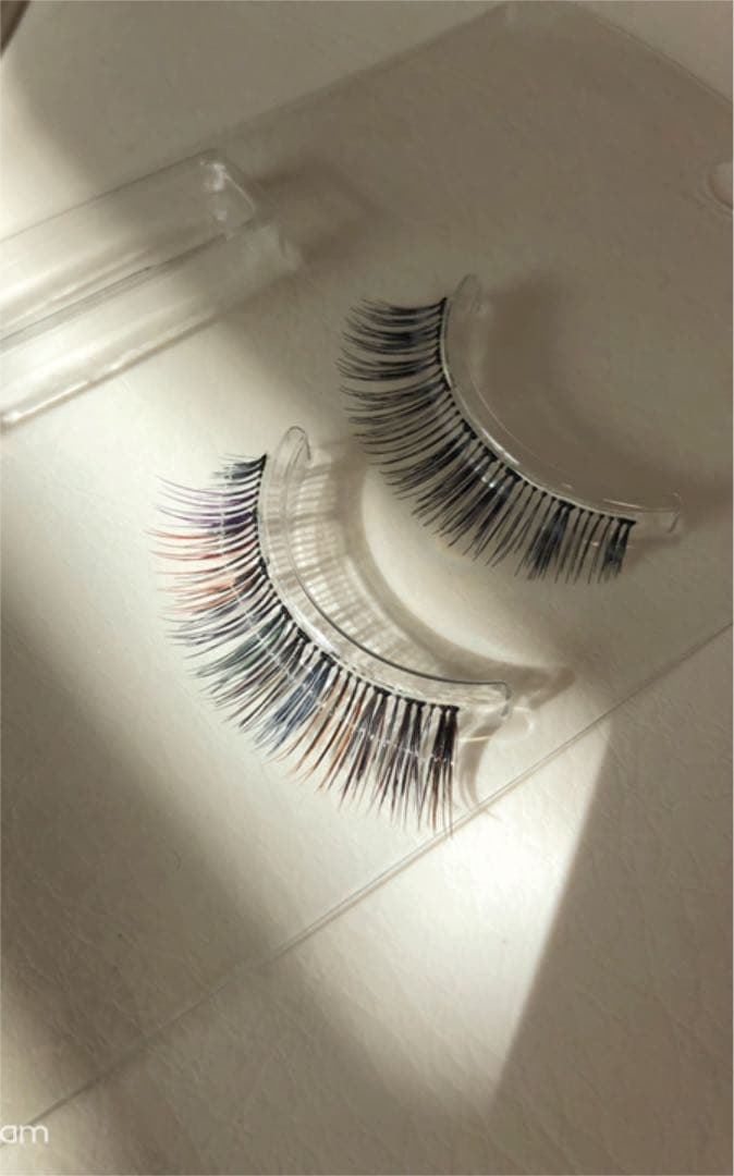 カラーつけまつげ　サンプル♡マツエク風つけまつげ